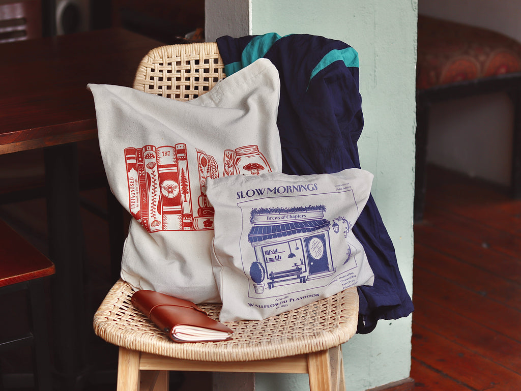 Bookshelf Tote Bag