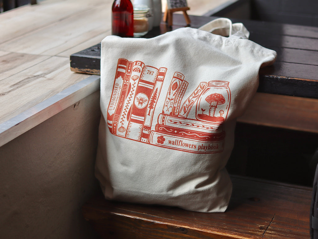 Bookshelf Tote Bag