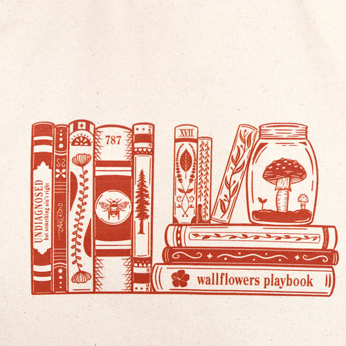 Bookshelf Tote Bag